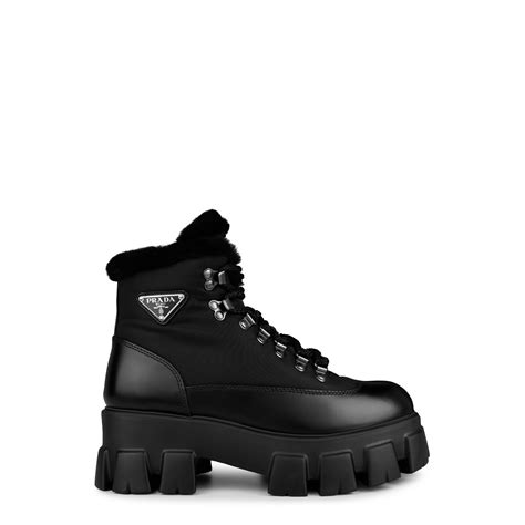 prada monolith biker boots